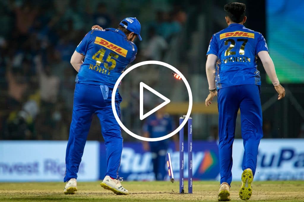 [Watch] Rohit Sharma's Direct Hit and Stoinis-Hooda Collision Smash LSG Out of IPL 2023